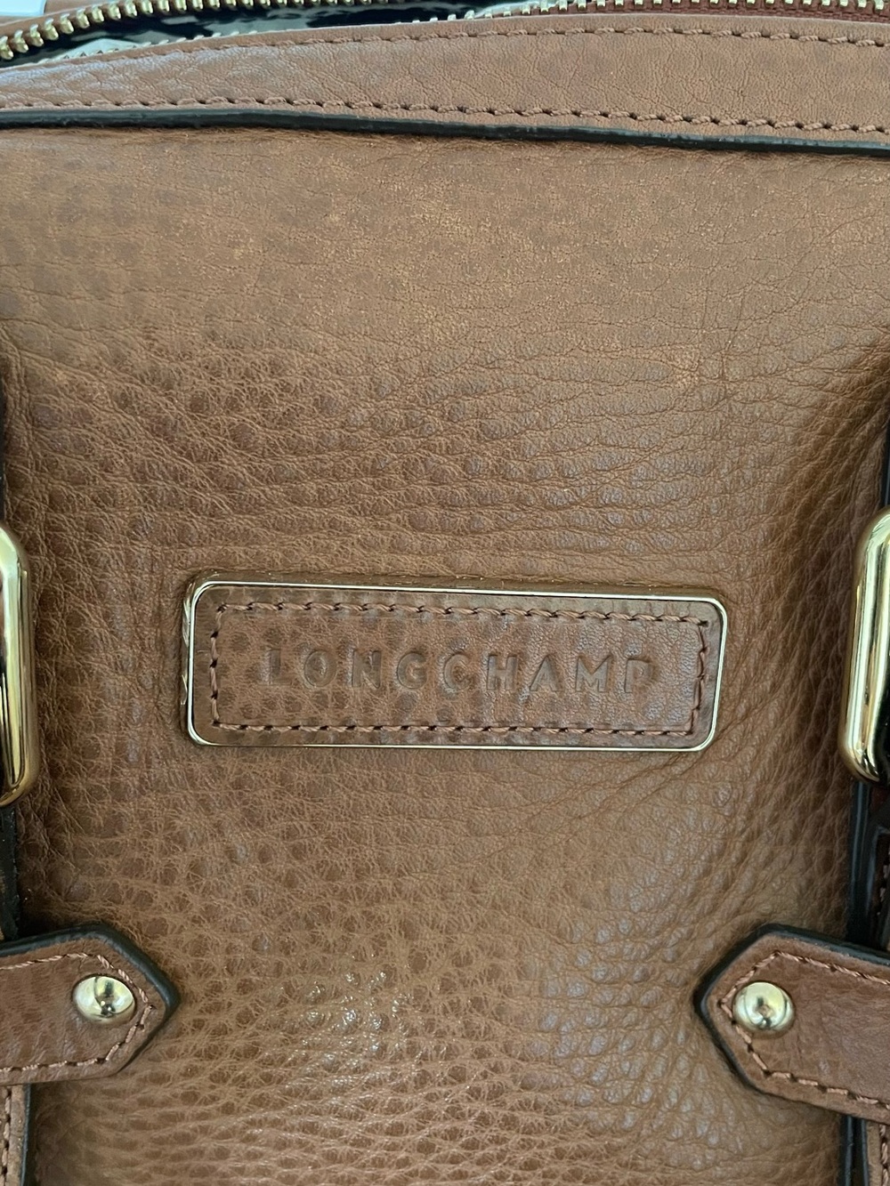 Longchamp x Kate Moss Gloucester Small Cognac Leather Satchel - Picture 5 of 12